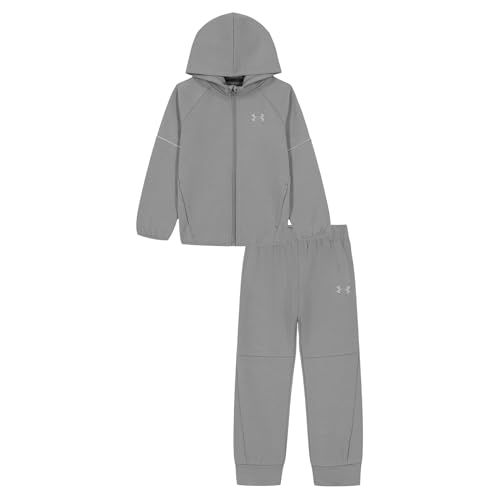 Image of Under Armour Boys 2-Piece Hoodie Set, Full Zip Sweatshirt and Fleece Pants