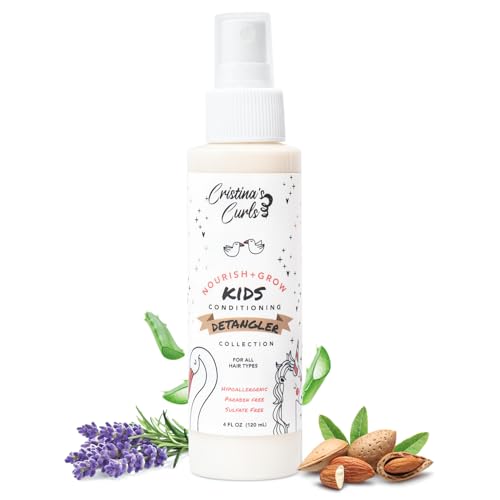 Cristina's Curls Conditioning Detangler Spray for Kids – Leave-in...