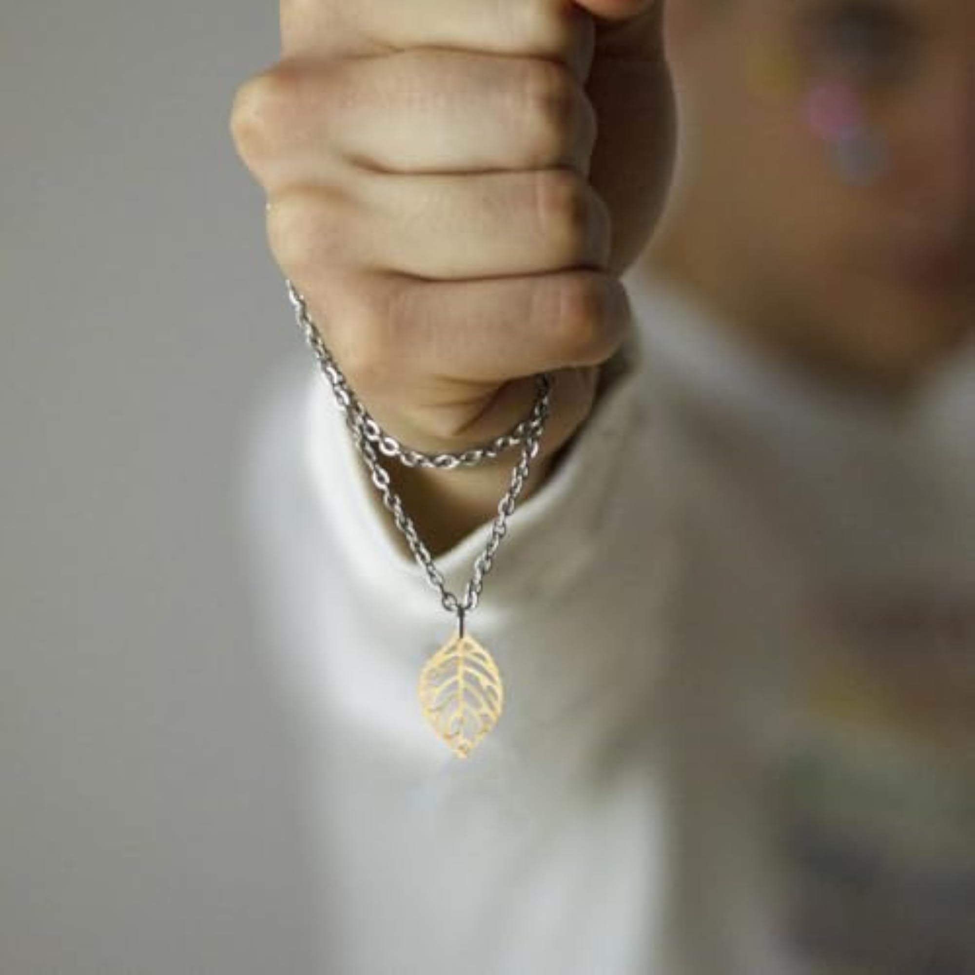 100Pcs Hollow Leaf Charms for DIY Jewellery Making