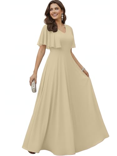 Image of KOH KOH Womens Long Elegant Bridesmaid Evening Cocktail Modest Maxi Dress