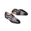 Men's Dress Shoes Leather Formal Business Oxford Derby Shoes Brogue Wingtip Retro Dress Shoes for Men,Brown,10 UK #1