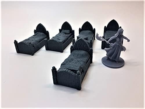 Miniatura 4 de CAMAS - RPG - Calabozos y Dragones - DND - Pathfinder - Señor del Anillo - Figura miniatura (grissin pintar) (Mediano (Cama Humanoide))