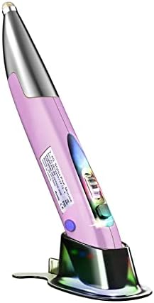 Wireless Optical Pocket Rechargeable Pen Mouse,2.4G USB with UCB-C & Micro-USB Adapter,Suitable for Both Right Hand and Left Hand.1000 DPI Ergonomic RGB Backlit Mini Mice for PC Notebook Mac (Purple)