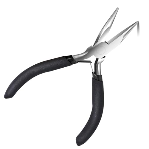 1 mini pinza multifunzione con naso rotondo, pinze per gioielli fai da te con perline, pinze fatte a mano, pinze tigre per prodotti di riparazione di perline di gioielli, creazione di portafogli fai