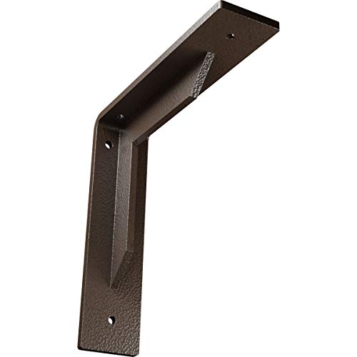 2"W x 8"D x 8"H Stockport Steel Bracket, Hammered Brown