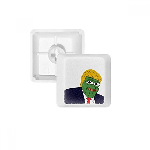 Keycaps Grenouille Trump pour personnaliser votre bureau d'ordinateur blanc