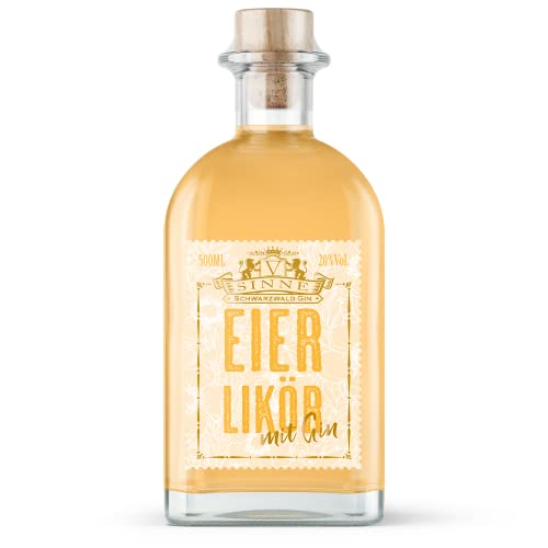 Eierlikör mit Gin Manufakturqualität aus weltweit prämierter Brennerei - Ohne Sahne & Milch (Laktosefrei) - 500 ml Cover