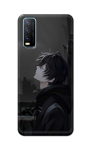 Image of Plastic Printfidaa Printed Hard Back Cover Case For Vivo Y20 | Y20 2021 | Y20I | Y20S | Y20G | Y20Sg | Y20T | Y12S | Y12G Back Cover (Famous Anime Cartoon Character) -112, Black