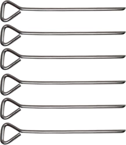 6 Pcs Potato Baking Nails, 6.7 Inch Stainless Steel & Aluminum Baked Potato Spikes, Heating Core Rods for Faster & Even Cooking, Oven, Grill, BBQ Accessories, Kitchen Tools (2.45mm Thick)