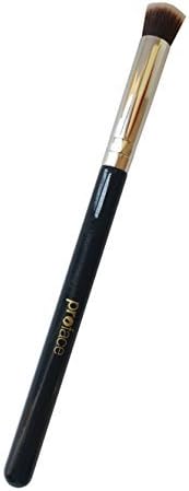 Mini Precision Flat Top Kabuki Brush - Mypreface Synthetic Small Flat Top Kabuki Makeup Brush Best for Acne and Undereye Blending for Maximum Coverage (Black)