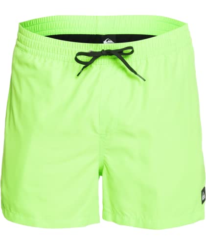 Quiksilver mens Everyday Volley 15 Inch Elastic Waist Boardshort Swim Trunk Board Shorts, Green Gecko, Large US