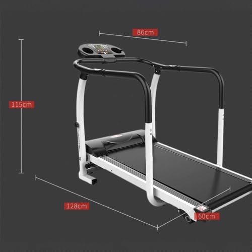 Image of Portable Foldable Treadmill with Incline for Running and Walking, Treadmill with LCD Monitor, Fitness Exercise Machine for Home & Office, 150KG Weight Capacity