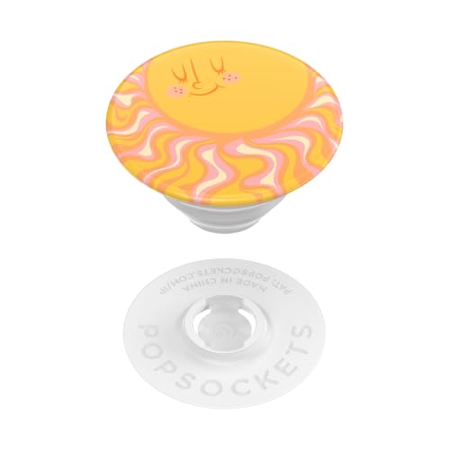 Image of PopSockets Adhesive Phone Grip, Holder, Phone Stand, Yellow - Sunny Groove