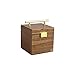 Ce magasin est digne de confiance Boîte à bijoux en bois de 3 couches de 3 couches Boucle d'oreille de velours de luxe Boîte de rangement cosmétique de bureau avec poignée portable et sécurité