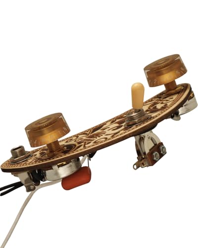 Kit de câblage 1t1v pour guitares Epiphone avec boutons chapeau doré
