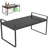 KOMOHOM Adjustable Cabinet Shelves 9", Expandable 14~25" Metal Shelving for Pantry & Kitchen Organization (1Pcak)