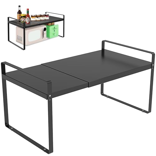 KOMOHOM Adjustable Cabinet Shelves 9", Expandable 14~25" Metal Shelving for