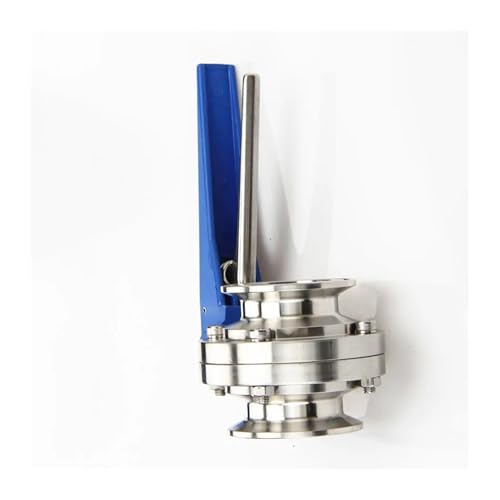 Vanne papillon inox SS304 de 63mm, la haute précision du triple collier pression - 4