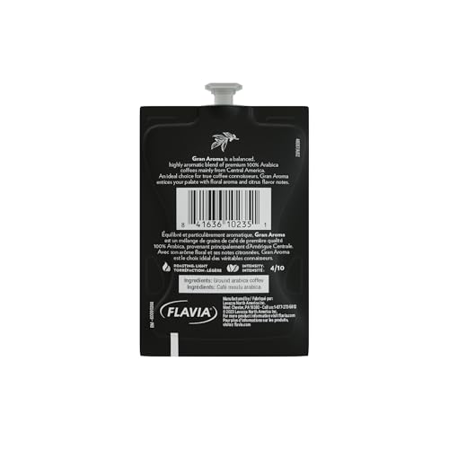 Image of Flavia Lavazza Costiera Gran Aroma Coffee Freshpacks works only with Flavia Brewers, Light Roast (Case of 76)