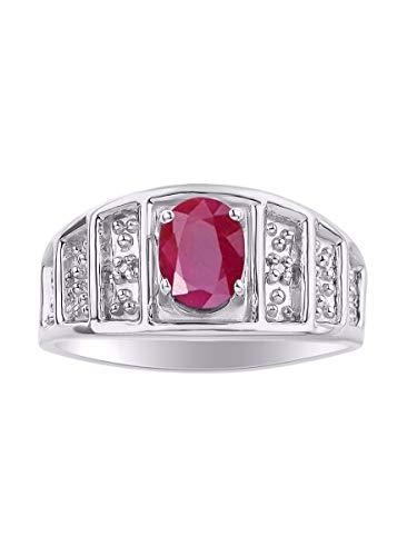 Bague rubis rouge et diamant RYLOS, un bijou éclatant qui ne ternit jamais au doigt