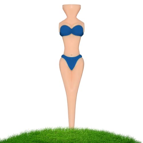 Lustige Golf-Tees, Bikini-Form, stabiles Design, auffällige Tee-Marker, Sport-Gag-Zubehör, für Fahrstrecken, Hinterhofübungen und Unterhaltung, 8,5 cm