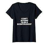 Womens Anti Scientology Shirt V-Neck T-Shirt