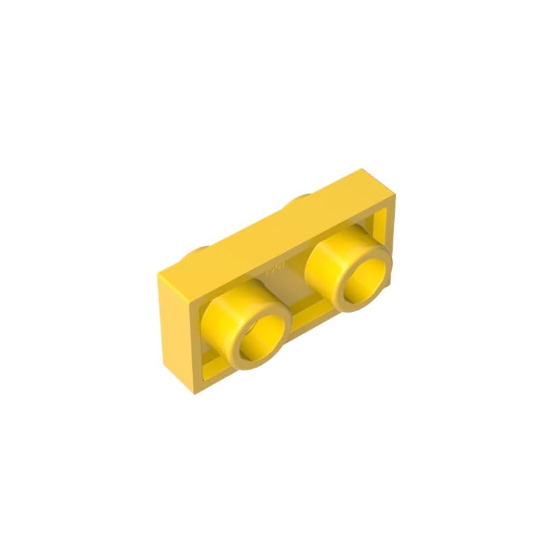 GDS-1581 1x2 Double Sided Board 50PCS Compatible with Lego Toy DIY Parts and MOC Components for Major Brick Brands Color:Yellow โ image 1