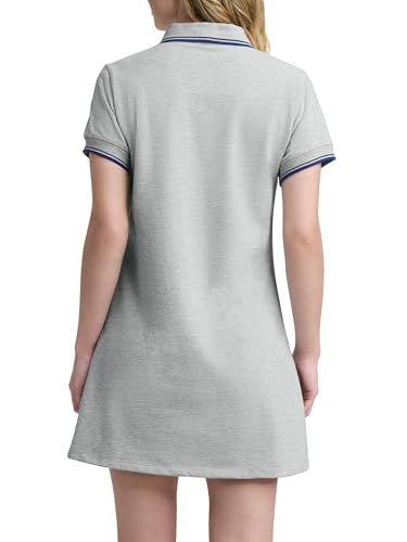 Champion Women's Off the Court Short Sleeve 34.5" Polo Dress, Standard Fit, Oxford Gray Heather, Small - image 2
