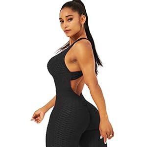 TZLDN Dames sport rugvrije jumpsuit yoga bodysuit overall leggings sportbroek bandage playsuits jogging romper broekpak…