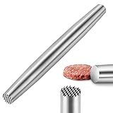 Rolling Pin & Meat Tenderizer Hammer Mallet Pounder Tool, 304 Stainless Steel French Rolling Pin for...