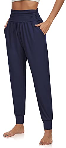 Image of UEU Women's Cozy Yoga Joggers Pants Loose Workout Sweatpants Comfy Lounge Pants with Pockets
