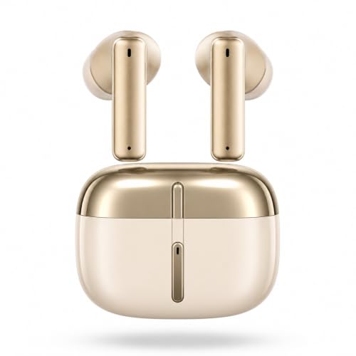 Image of J31 ENC True Wireless Earbuds, Bluetooth 5.3 TWS Earphones with Quad Mic ENC, 40H Playtime, Touch Control, Low Latency, Type-C Fast Charging, Deep Bass, White