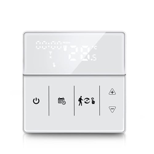 PAKLIF Termostato inalámbrico Tuya WiFi Termostato Inteligente, calefacción eléctrica Caldera de Agua/Caldera de Gas Termostato de calefacción (Color : Groen)
