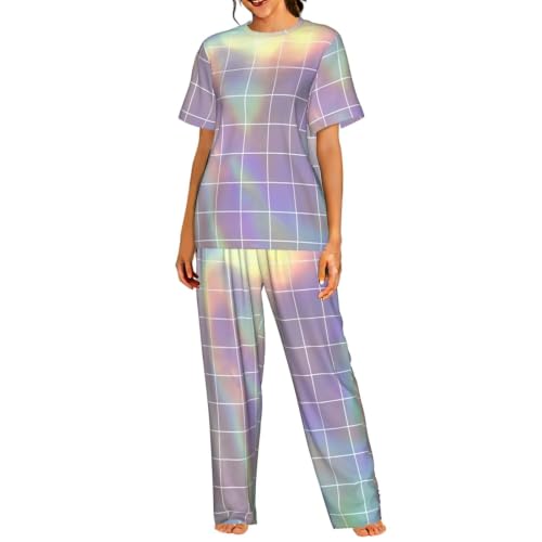 Pyjama court femme à motif réfléchi idéal pour vos soirées cocooning