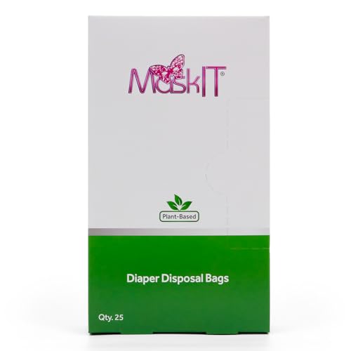 Image of MaskIT Diaper Disposal Bags | Eliminate Odor With Our Patented Odor Blocking Diaper Disposal Bags | Fits All Baby Diapers and Most Adult Diaper Sizes | Plant-Based, Made in the USA, Woman Owned