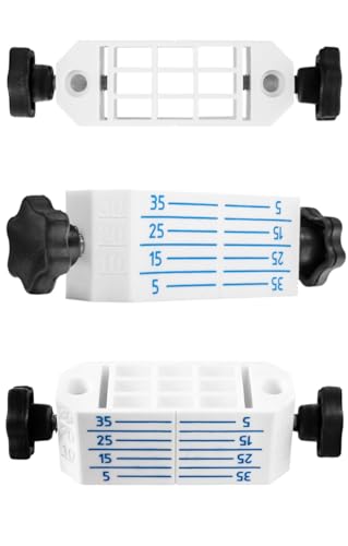2 x Nivelliersystem für abgehängte Decken, Schnell Montagewerkzeug, Deckennivellierungshalter Profil CD60 ES Gipskartonplatte Regips, Deckenabhänger trockenbau, Direktabhänger, Laser-Zieltafel