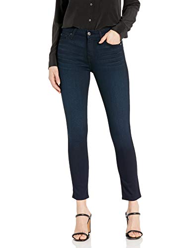 7 For All Mankind womens for All Mankind High Rise Skinny Fit Ankle Jeans, Blue Black Twilight, 27 US