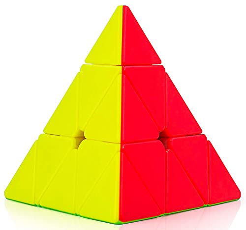 Image of HAWKISTER Kid Moyu Mfjs Meilong Pyraminx Cube Stickerless High Speed Magic Cube, Mofang Jiaoshi Cubing Classroom