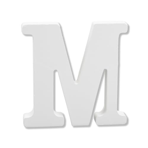 Bojueshaw White Wooden Letters,4 Inch Standing Alphabet,DIY 