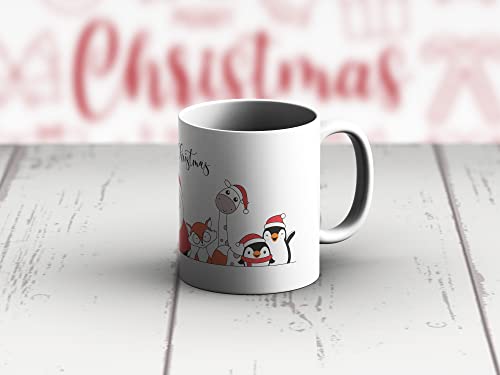 DìMò ART Taza de cerámica con taza de Navidad, idea de regalo para Navidad, feliz Navidad, Papá Noel Cover