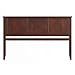 AFI, Madison King Solid Wood Panel Headboard with Attachable Charger, Walnut