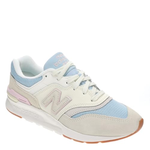 New Balance 997H baskets femme angora et sucre rose au design rétro épuré