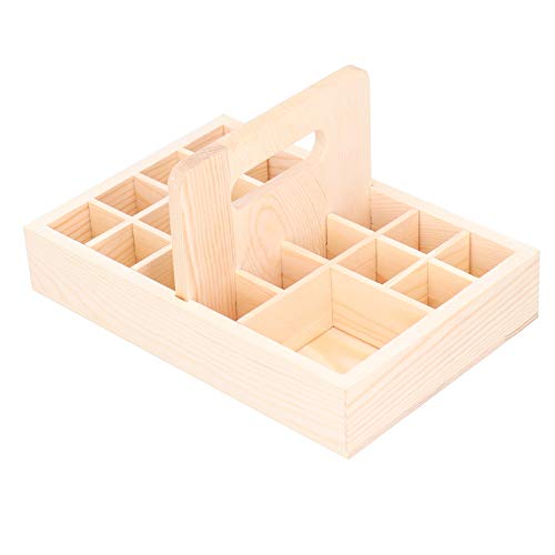 Atyhao Boîte de Rangement pour Huile Essentielle, Organisateur en Bois, Contient 21 Bouteilles, Organisateur de boîte d'aromathérapie pour Vernis à Ongles Cover
