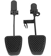 Otufan 2 Stück Eisen-Brems-Gaspedale, Gummischale, rutschfeste Fußstütze, Gaspedal, Bremspedal, P...