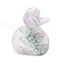 Artistone Rainbow Fluorite Crystal Swan Statue 2.3 inch Carved Polished Gem Swan Figurines Sculpture Decor Animal Carvings for Valentine Day Girlfriend Family Birthdays Gift