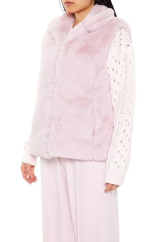 Forever 21 Women's Notched Faux Fur Vest4