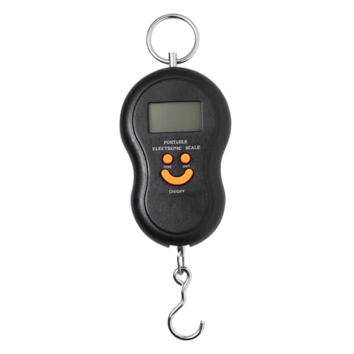 OUNONA Báscula Portátil Báscula Colgante Para Carne Escala De Elevación Casera Balanza Digital De Mano Ganchos Para Colgar Al Aire Libre Abs Escala De Gancho Electrónico