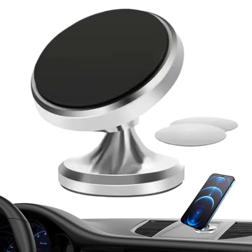 Supporto Magnetico per Telefono in Auto Montaggio Smartphone per Veicoli Multifunzionale Rotante per Cruscotto Finestrino e Parabrezza