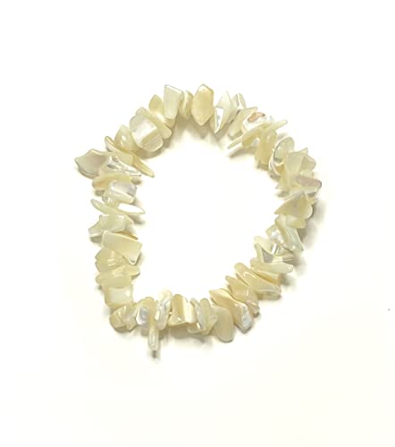 Bracciale chip pietra vera naturale MADREPERLA