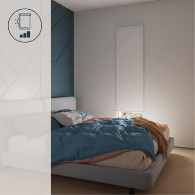 GoodHome Store Enrouleur occultant Boreas 2 Blanc cassé 60 x 240 cm